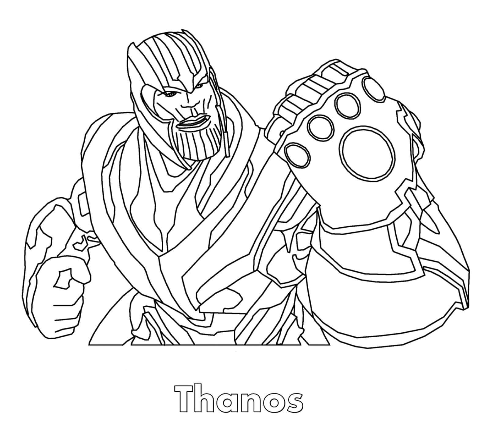 Thanos Coloring - Best Coloring Pages For Kids