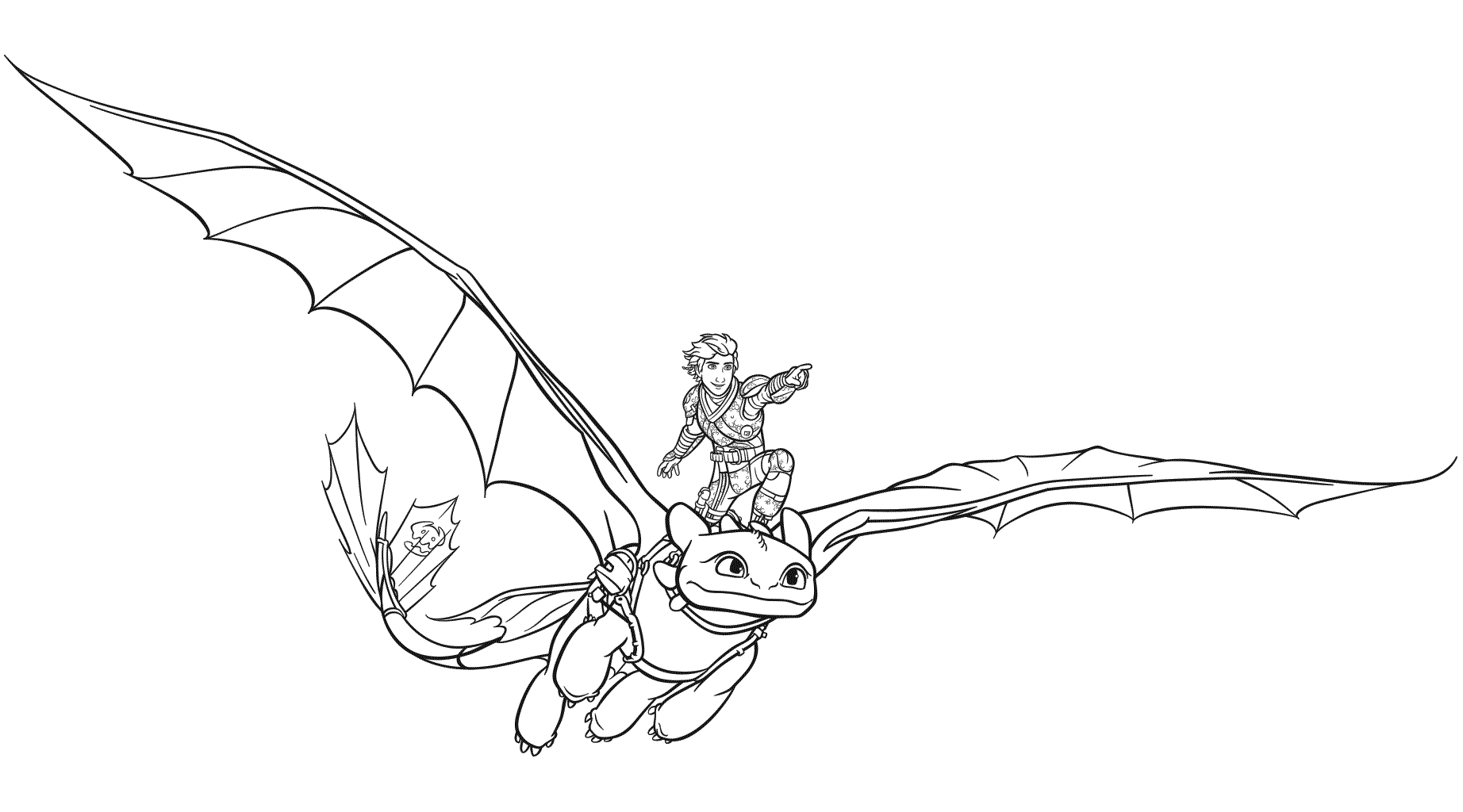 flying toothless coloring page Toothless coloring hiccup flying pages