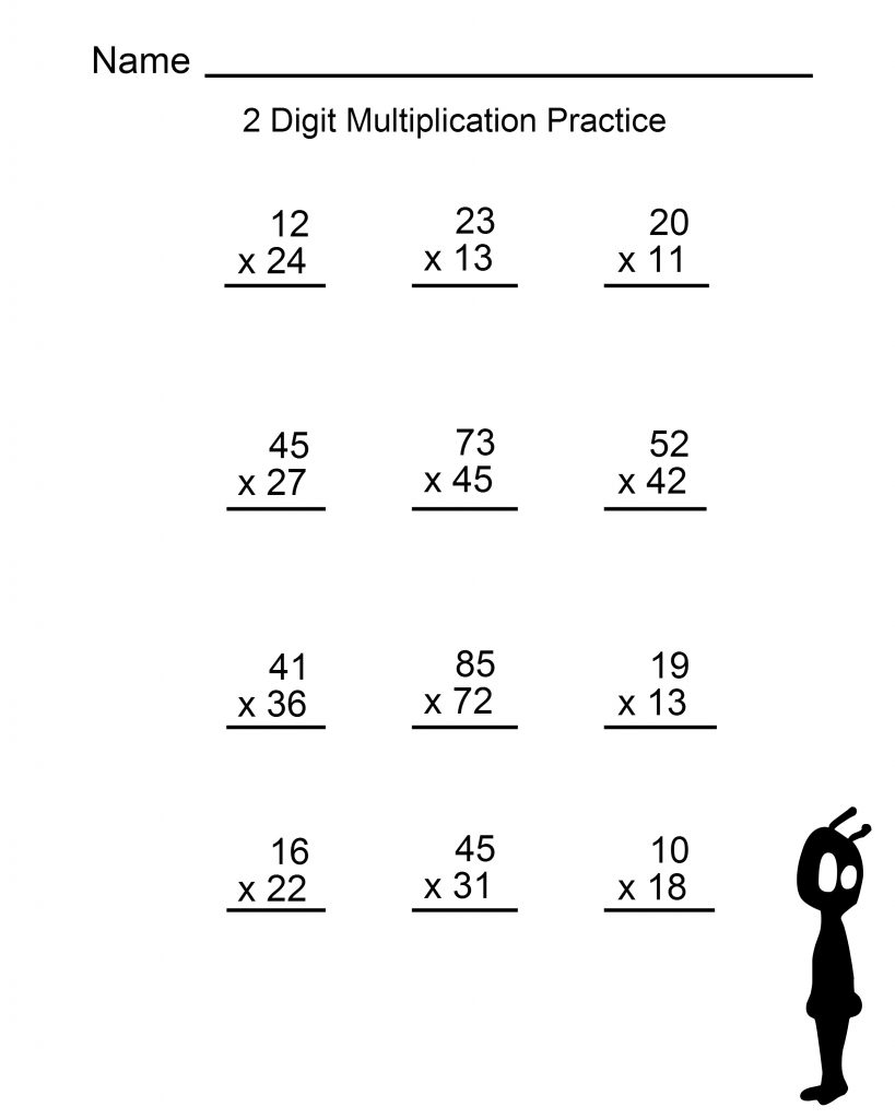 4Th Grade Free Math Multiplication Worksheets 4th Grade Math Sheets