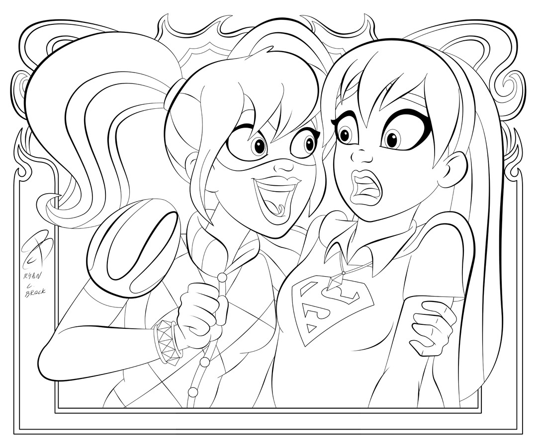 DC Superhero Girls Coloring Pages Best Coloring Pages