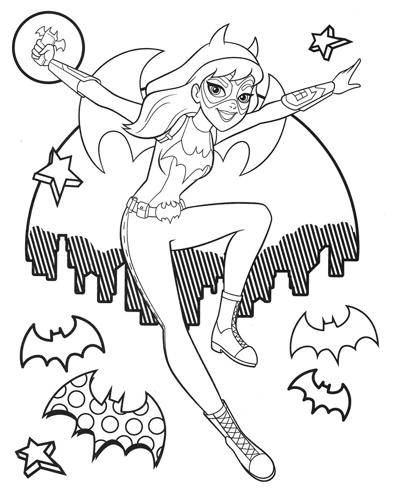 dc superhero girls coloring pages best coloring pages