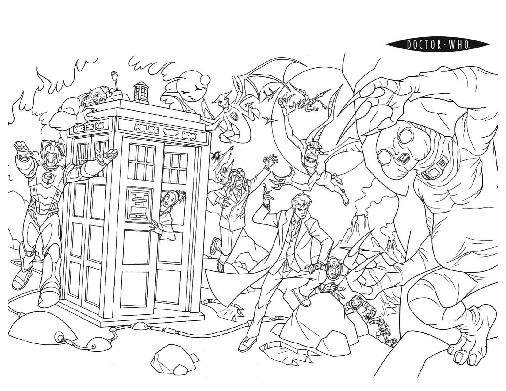 doctor who coloring page