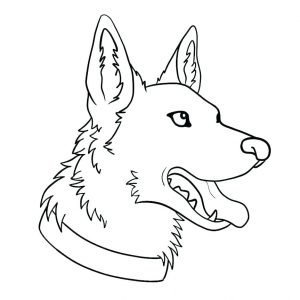 German Shepherd Coloring Pages - Best Coloring Pages For Kids