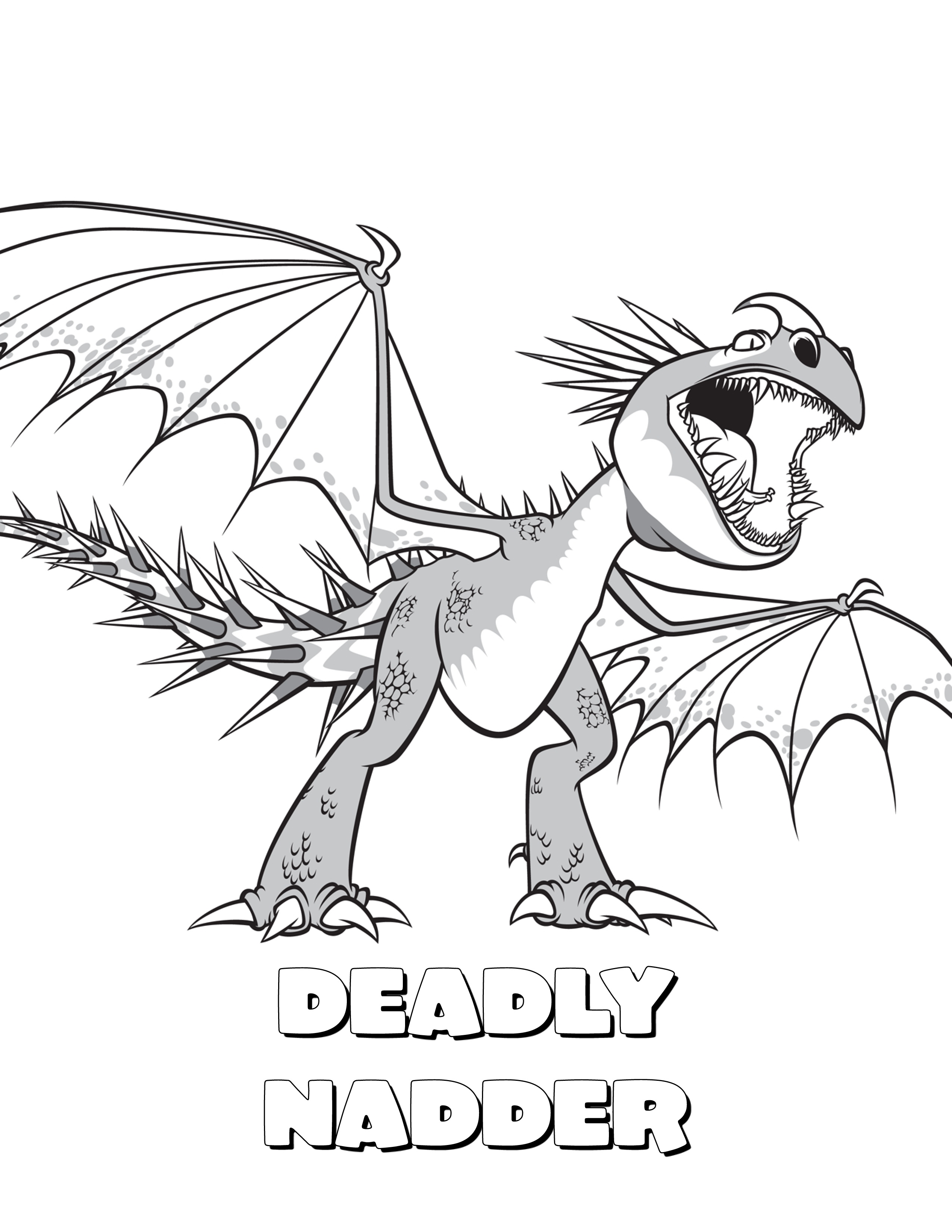 How To Train Your Dragon Coloring Pages Printable