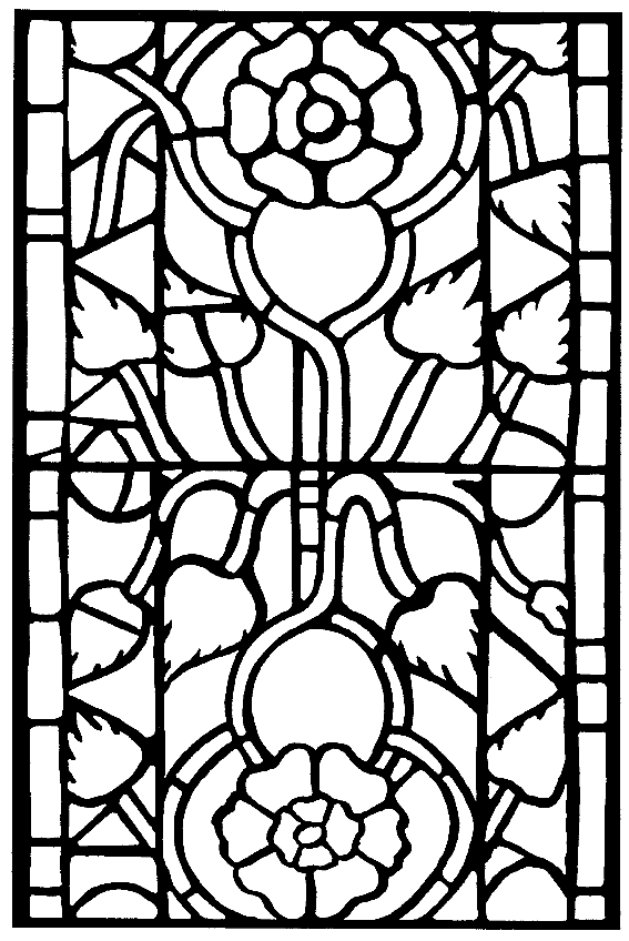 Download Stained Glass Coloring Pages for Adults - Best Coloring ...