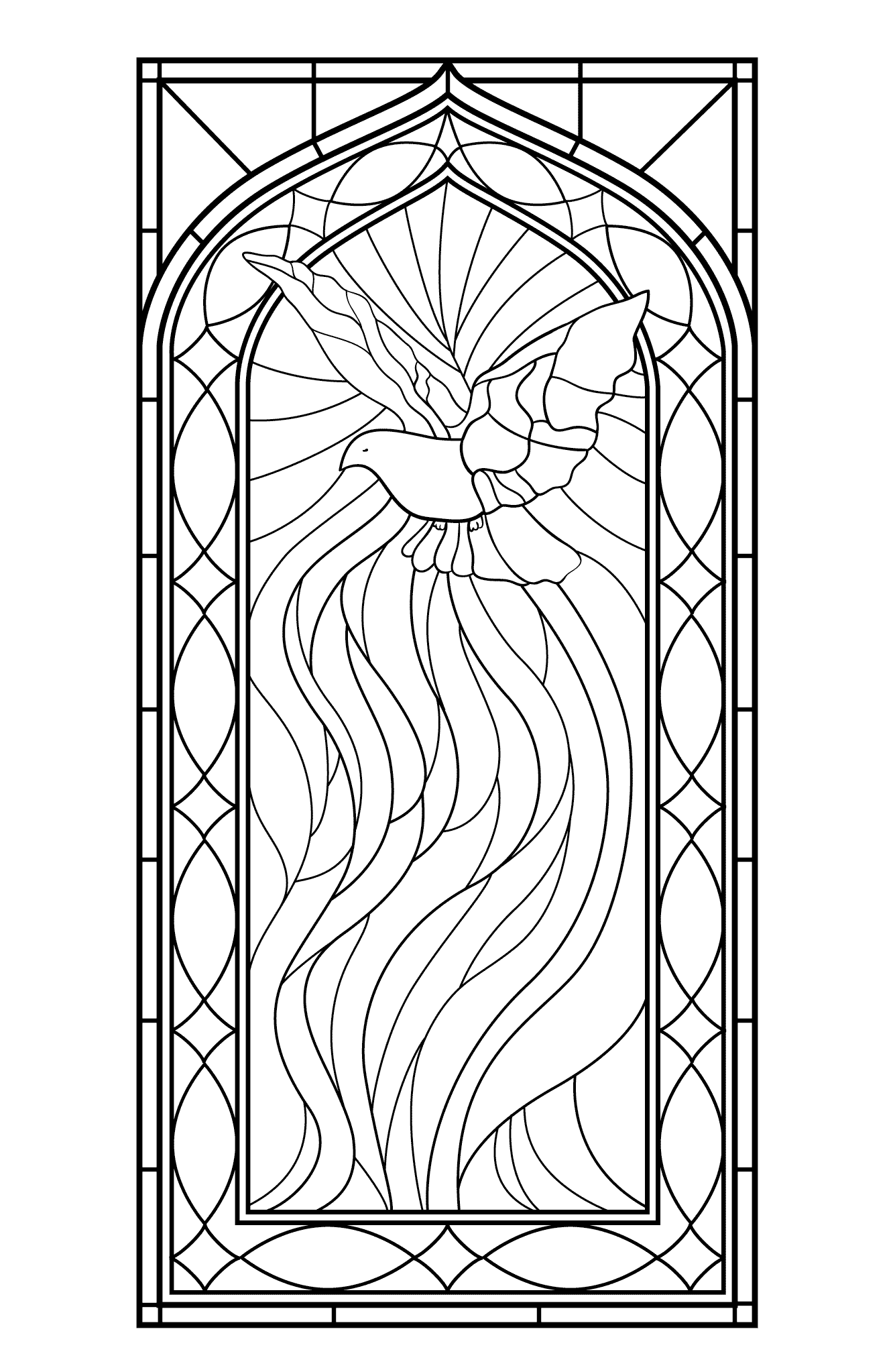 glass coloring page