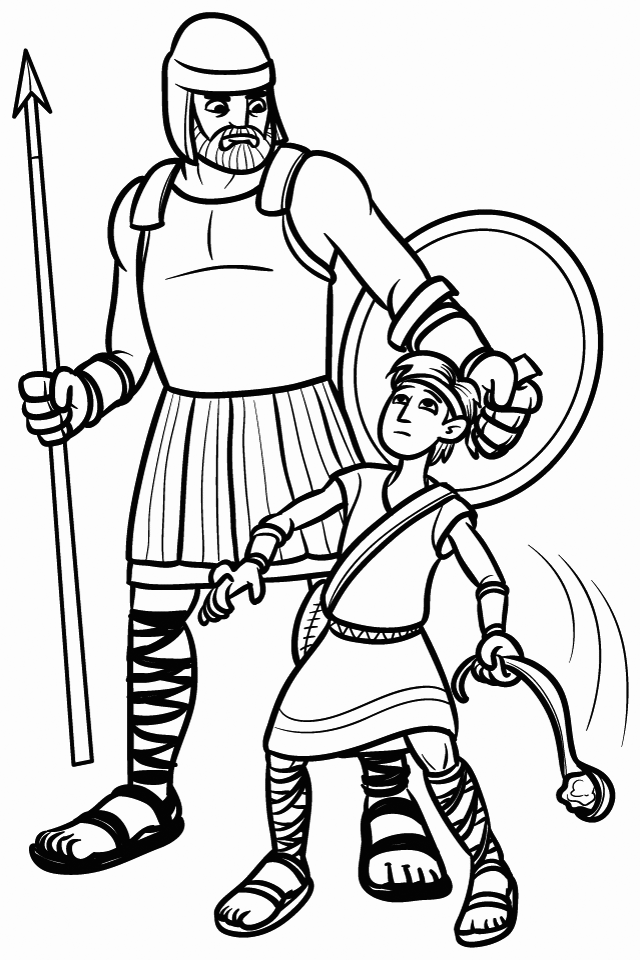 David And Goliath Coloring Pages Best Coloring Pages For Kids