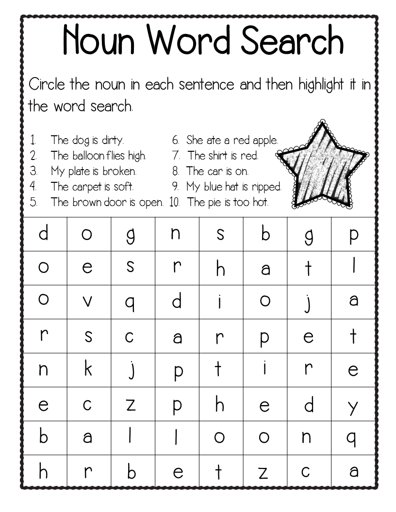 Third Grade Word Search Best Coloring Pages For Kids