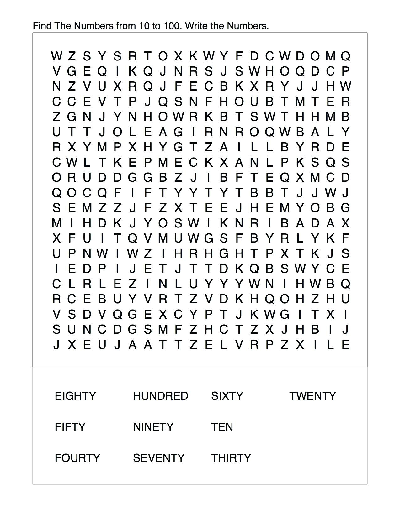 Free Printable 3rd Grade Word Search Printable Templates Free