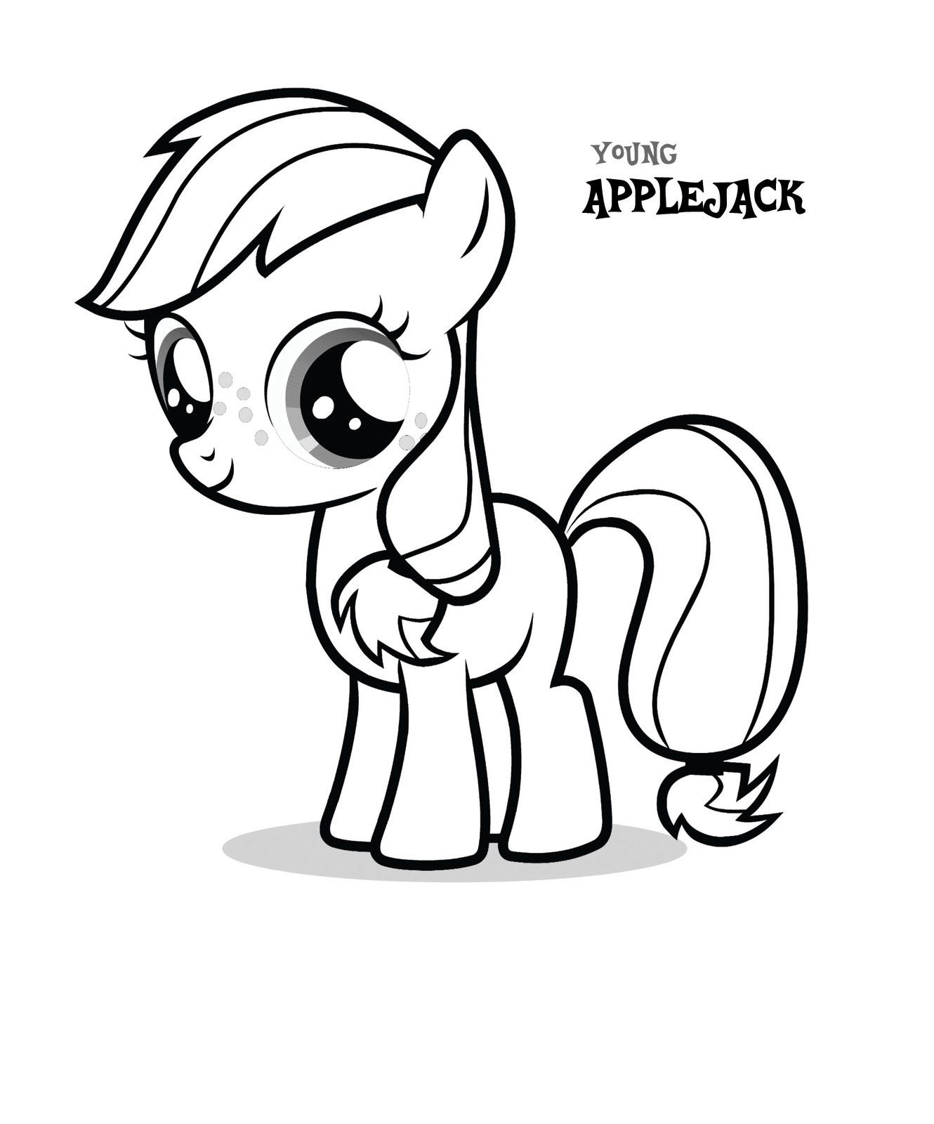 My Little Pony Coloring Page Apple Jack