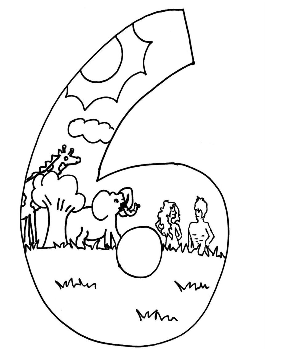 day of creation coloring pages