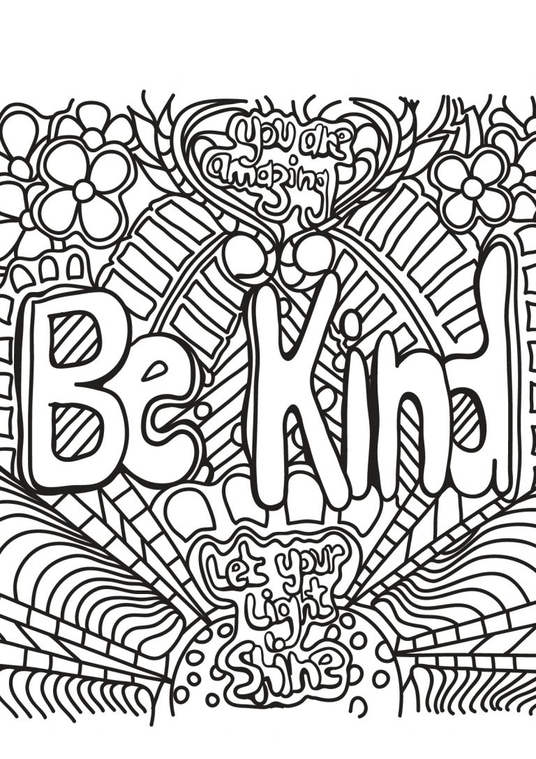 Kindness Coloring Pages - Best Coloring Pages For Kids