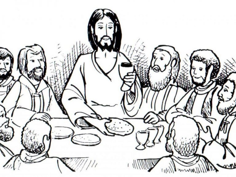 Free Printable Last Supper Coloring Pages