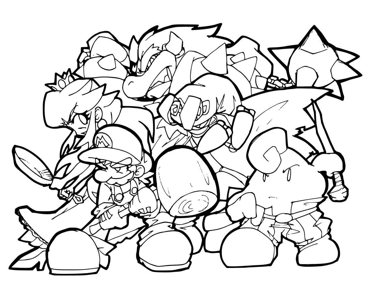 Bowser Coloring Pages Best Coloring Pages For Kids