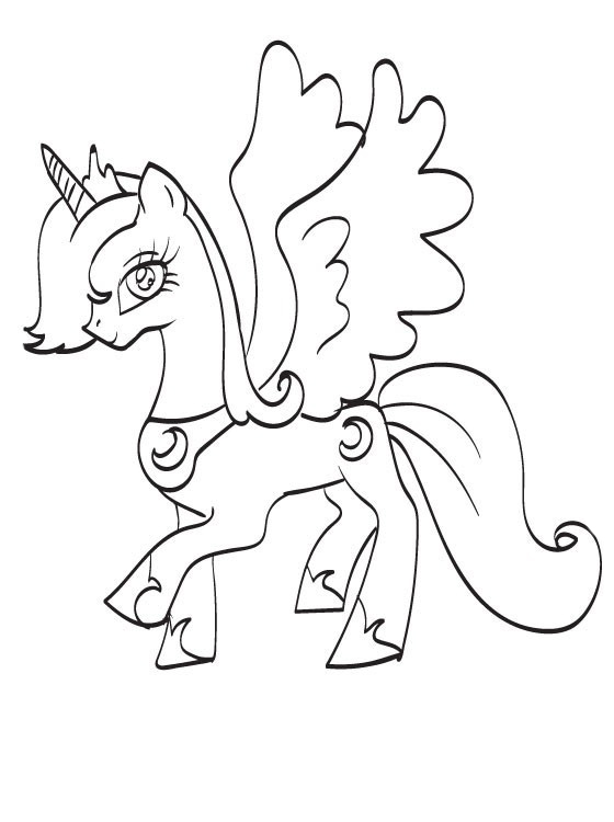 princess luna and nightmare moon coloring pages