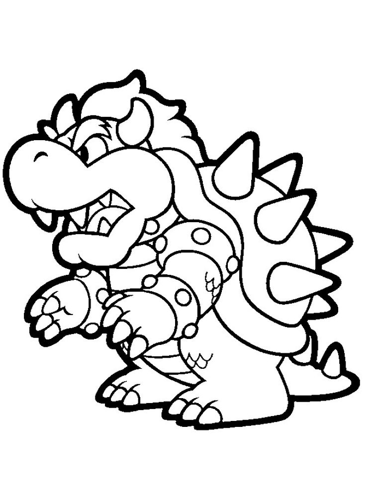 Bowser Coloring Pages - Best Coloring Pages For Kids  Coloring pages,  Super mario coloring pages, Princess coloring pages