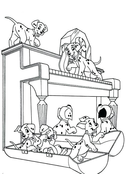 sparky the dalmatian coloring page