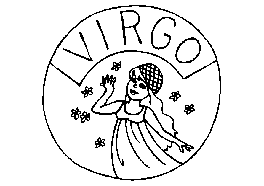 Virgo Coloring Sheet