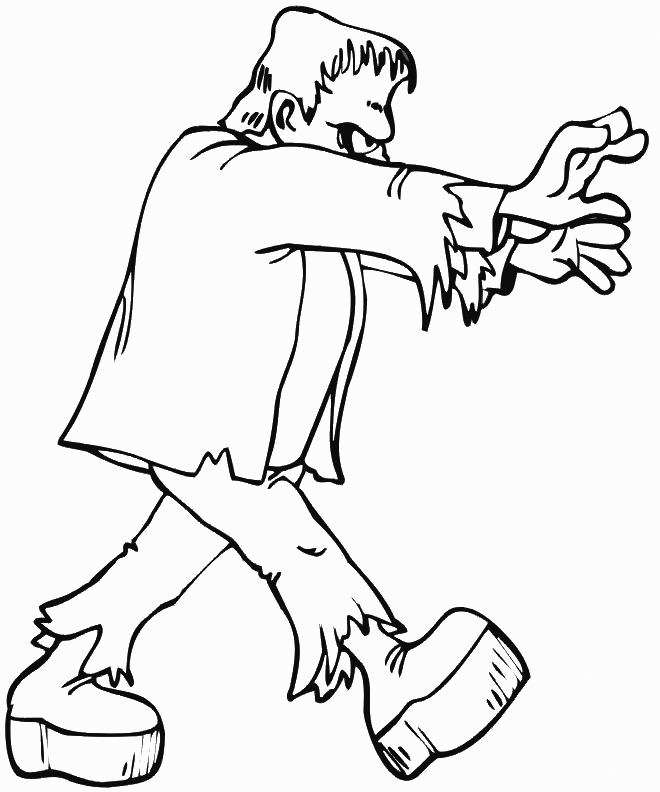 frankenstein coloring pages