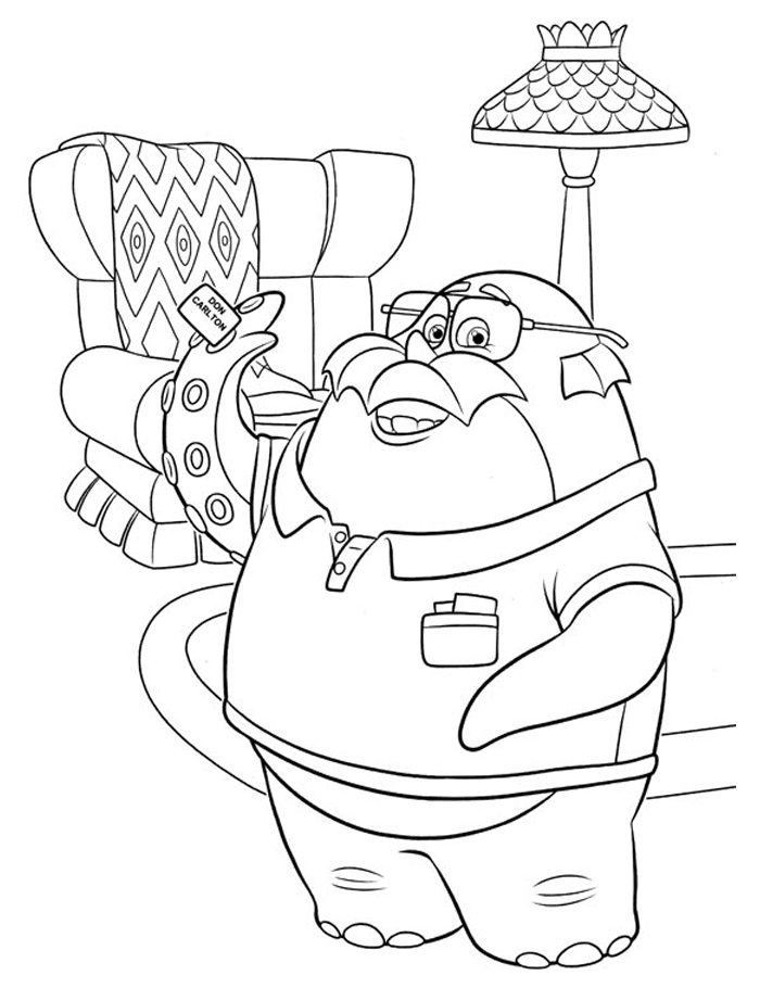 monsters university coloring pages squishy
