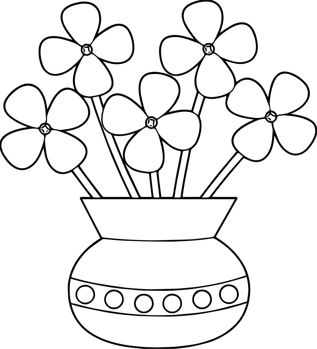 Download Flower Pot Coloring Pages Best Coloring Pages For Kids