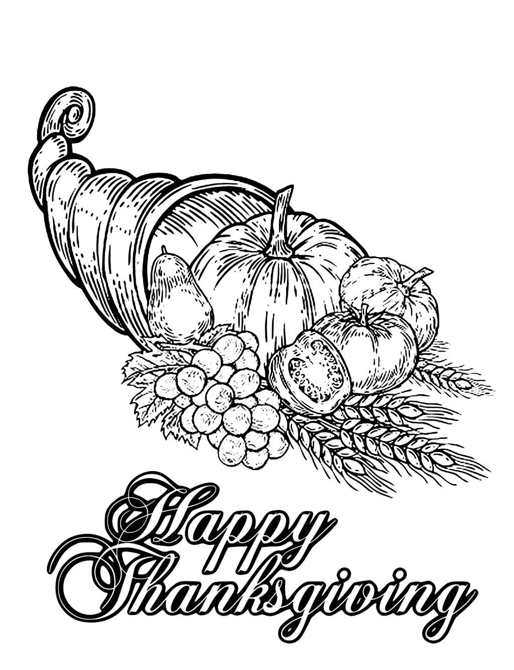 Thanksgiving Coloring Pages for Adults - Best Coloring Pages For Kids