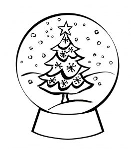 Snowglobe Coloring Pages - Best Coloring Pages For Kids