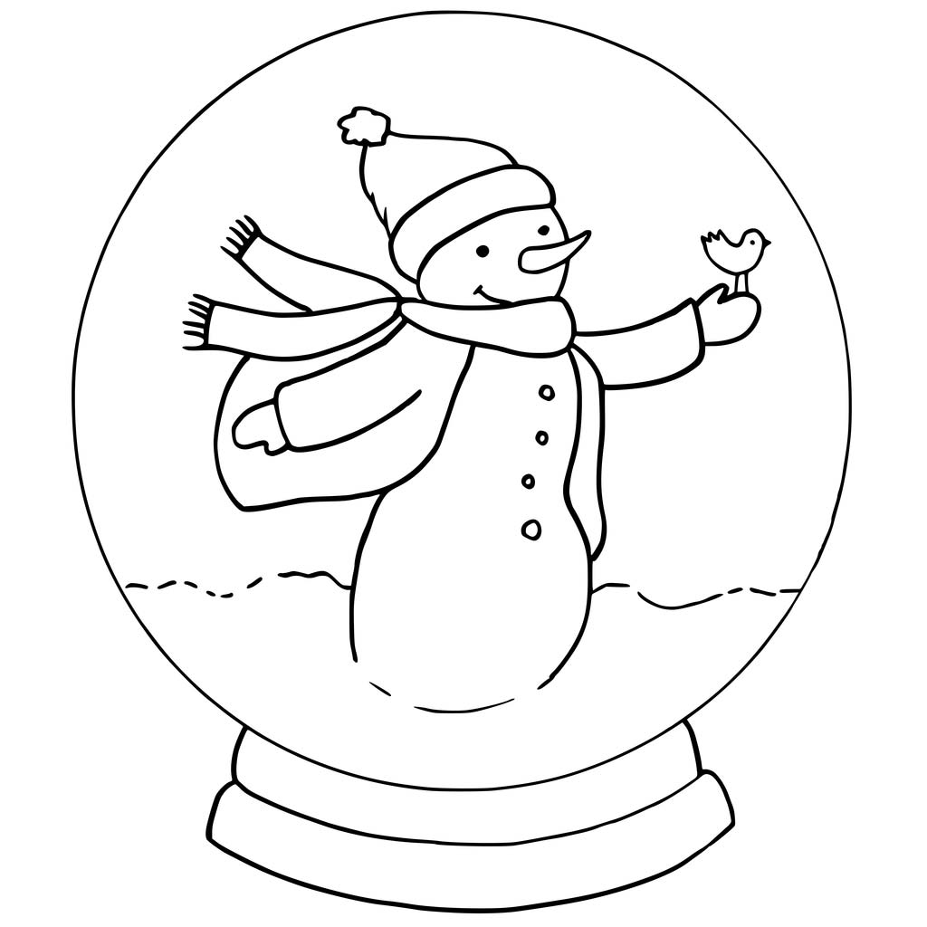 Snowglobe Coloring Pages - Best Coloring Pages For Kids