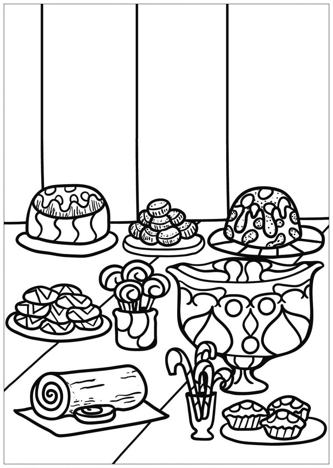 Dessert Coloring Pages Best Coloring Pages For Kids