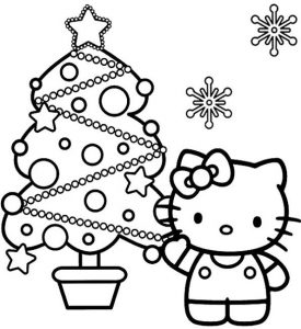 Hello Kitty Christmas Coloring Pages - Best Coloring Pages For Kids