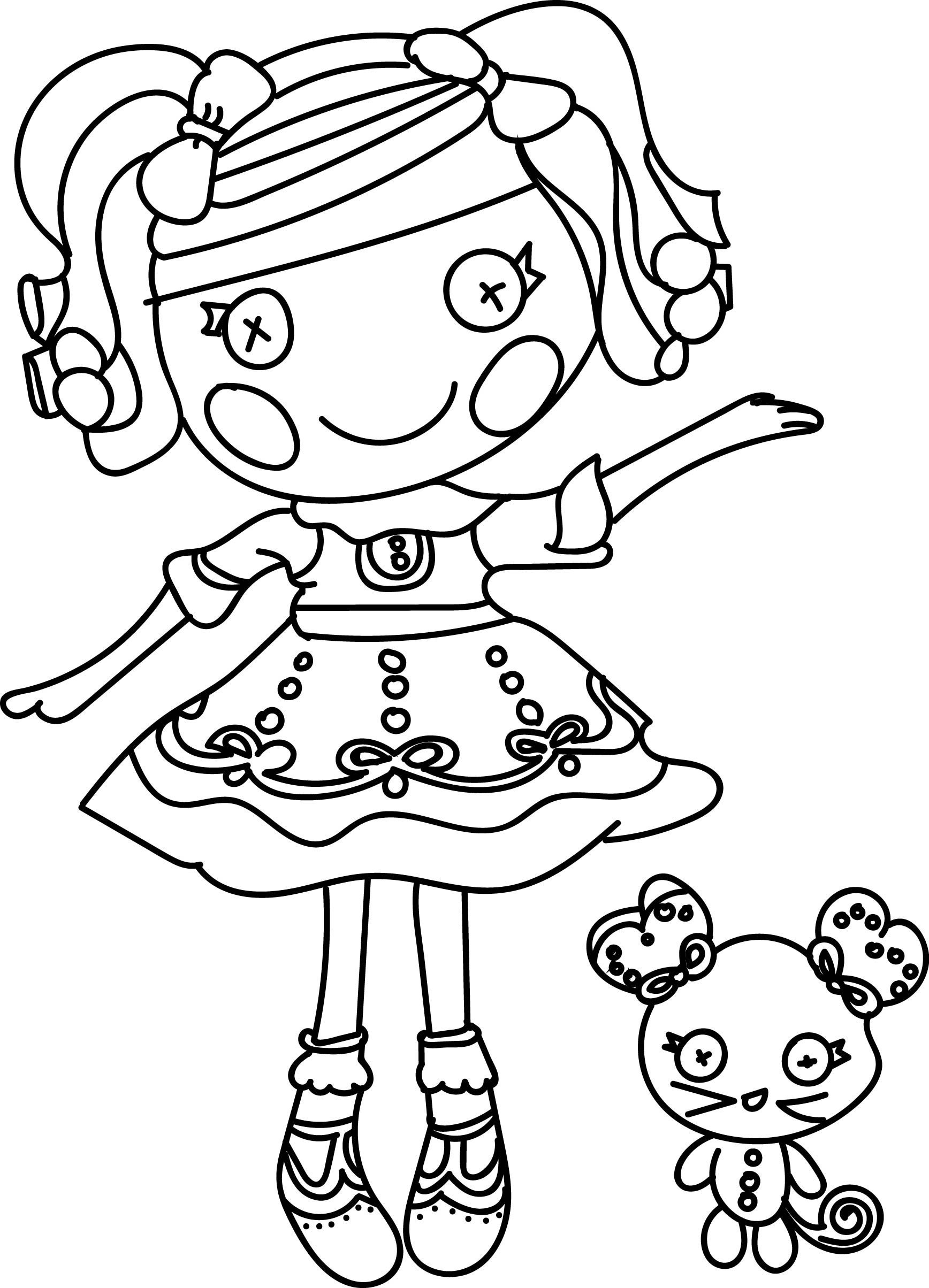 992 Animal Lalaloopsy Coloring Pages with Printable