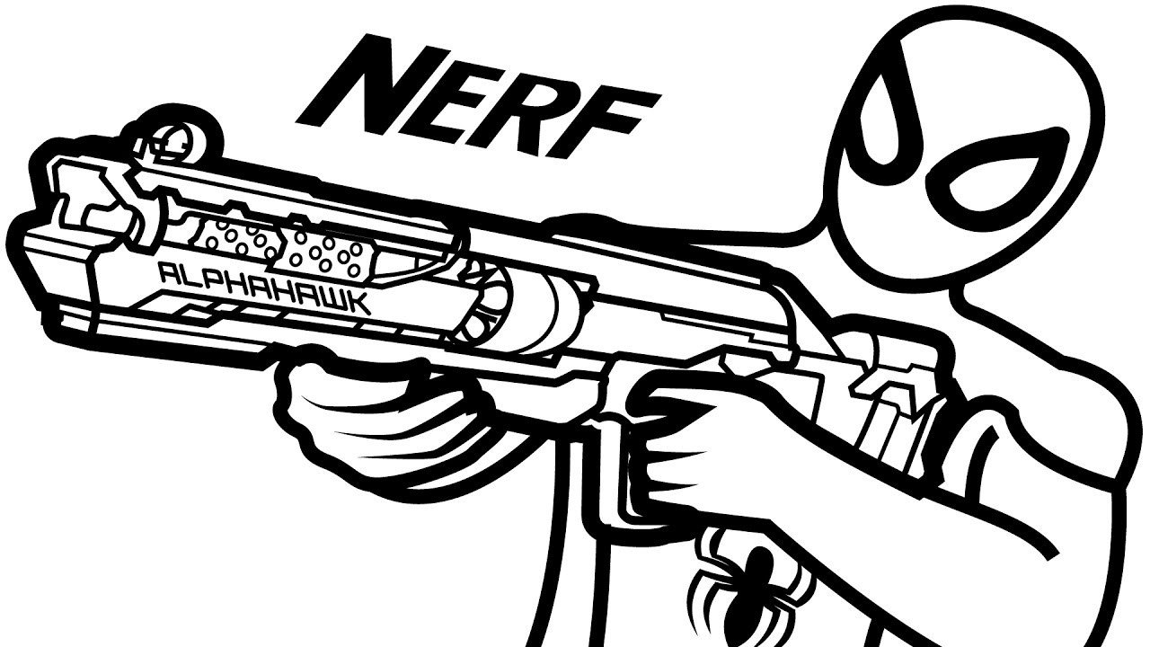 Nerf Gun Coloring Pages - Best Coloring Pages For Kids