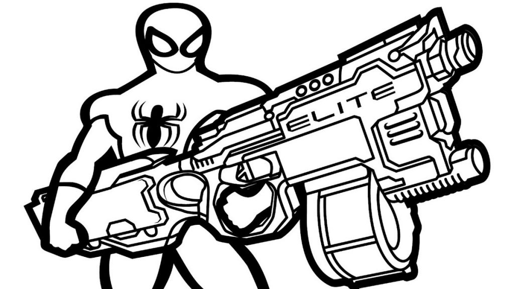 Nerf Gun Coloring Pages - Best Coloring Pages For Kids