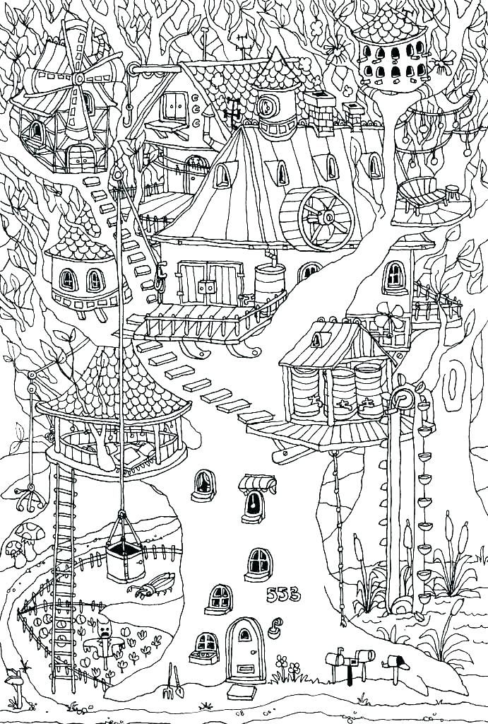 Download Treehouse Coloring Pages - Best Coloring Pages For Kids