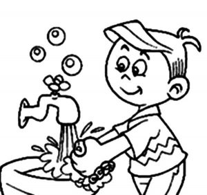 washing hands coloring pages  best coloring pages for kids