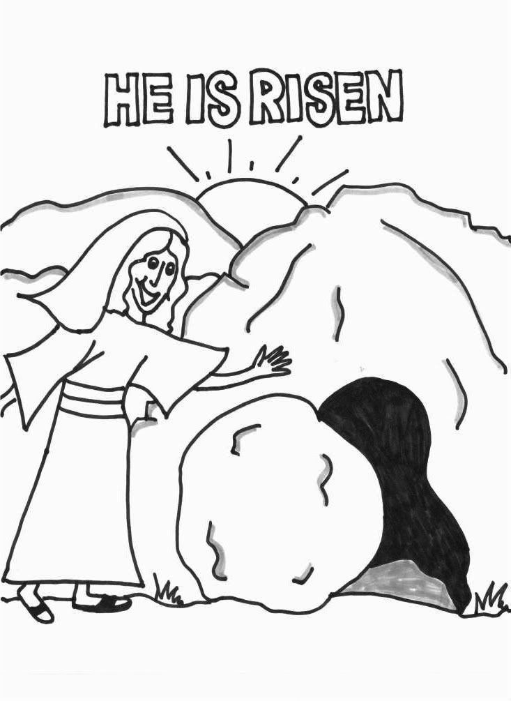 jesus ascends coloring page