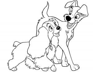 Lady and the Tramp Coloring Pages - Best Coloring Pages For Kids