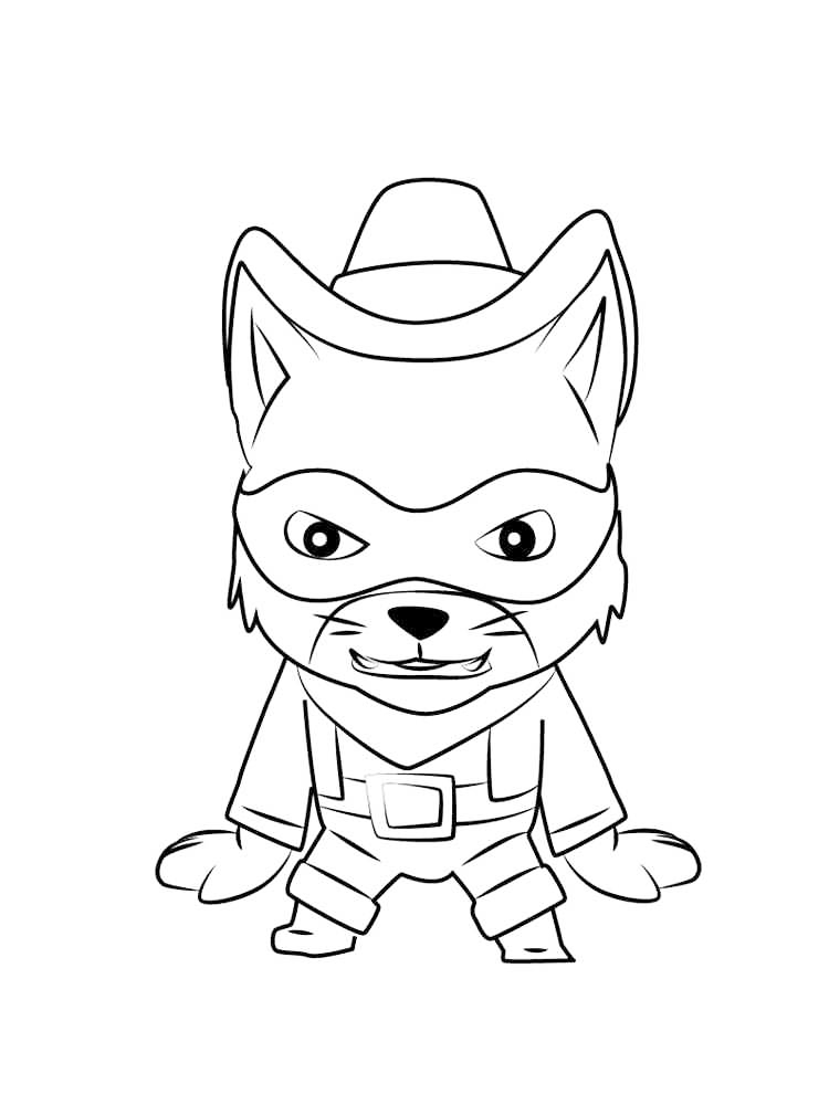 Milk Bandit Sheriff Callie Coloring Page