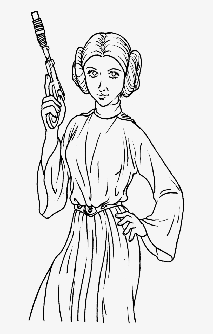 Free Free 338 Printable Princess Leia Coloring Pages SVG PNG EPS DXF File