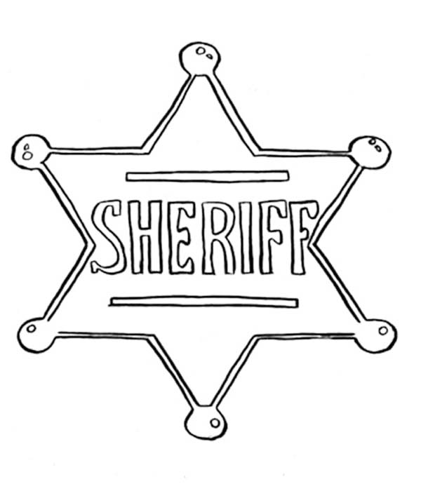 Sheriff Callie Badge Coloring Sheet