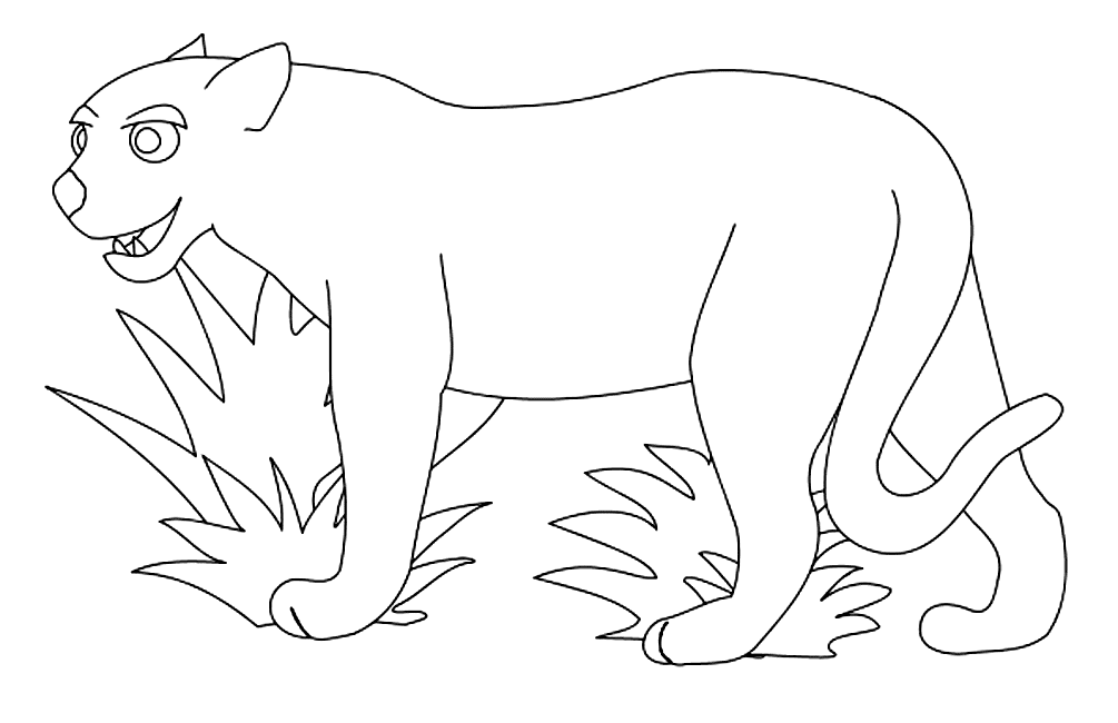 jaguar head coloring page