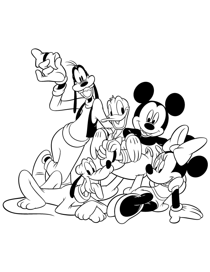 disney new years coloring pages
