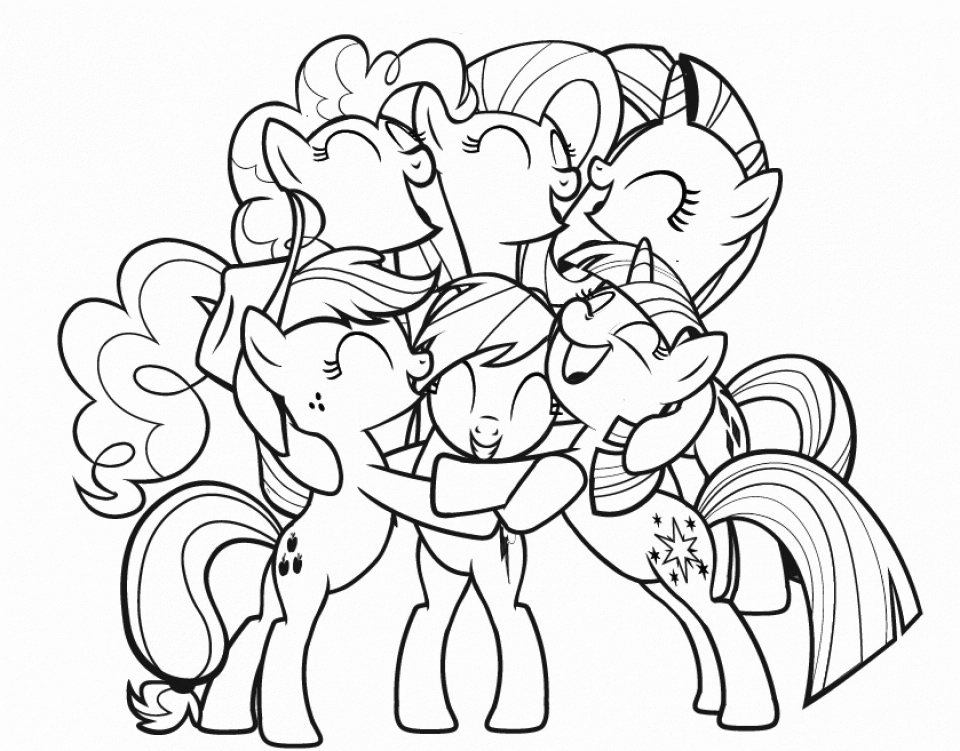 my little pony friendship is magic coloring pages  best