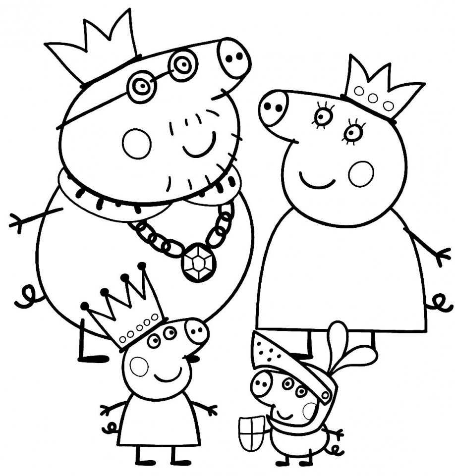 Free PEPPA PIG Coloring Pages for Download (Printable PDF) - VerbNow
