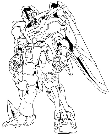 coloring pages gundoms