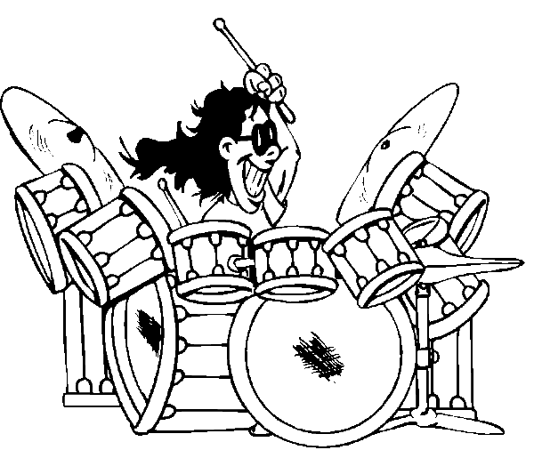Drummer Coloring Pages Coloring Pages