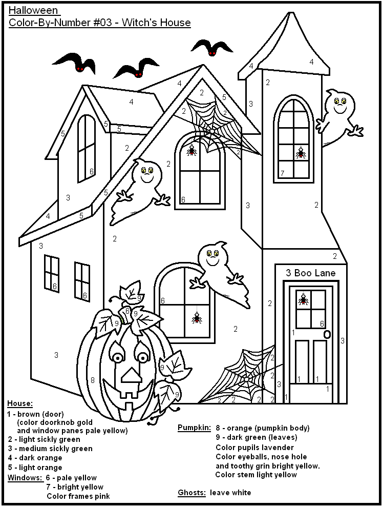 Coloring Pages Haunted House