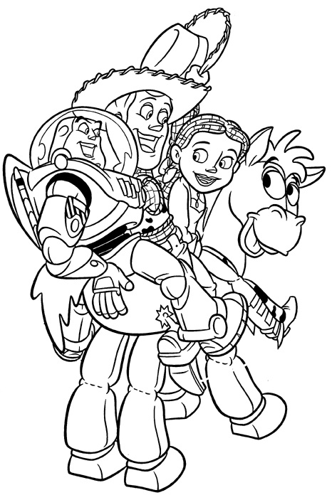 toy story jessie coloring pages