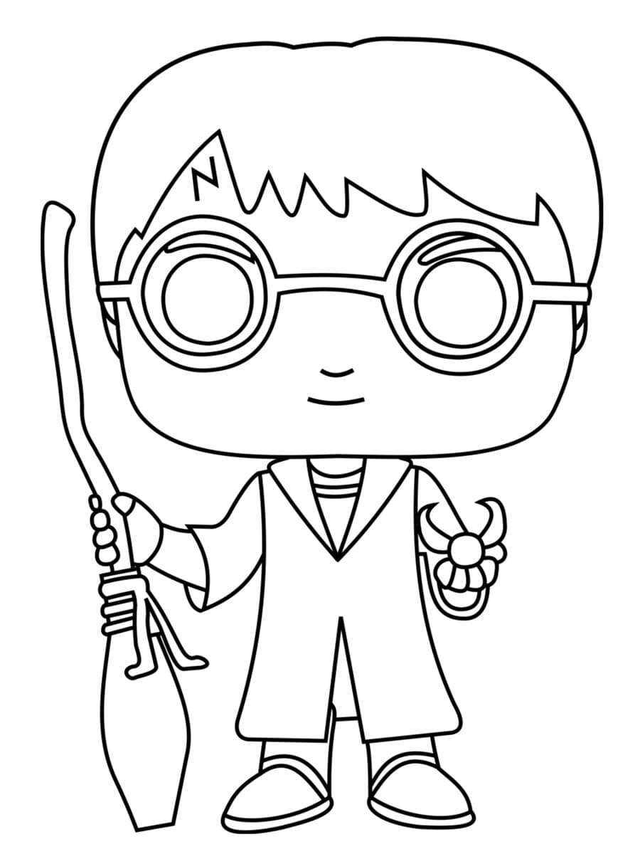 Harry Potter Funko Pop Coloring Page