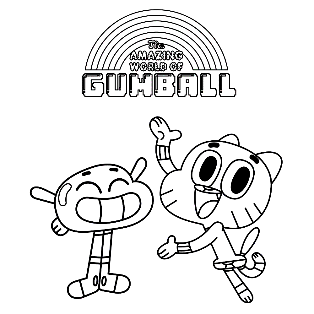 Gumball Show Coloring Pages Coloring Pages